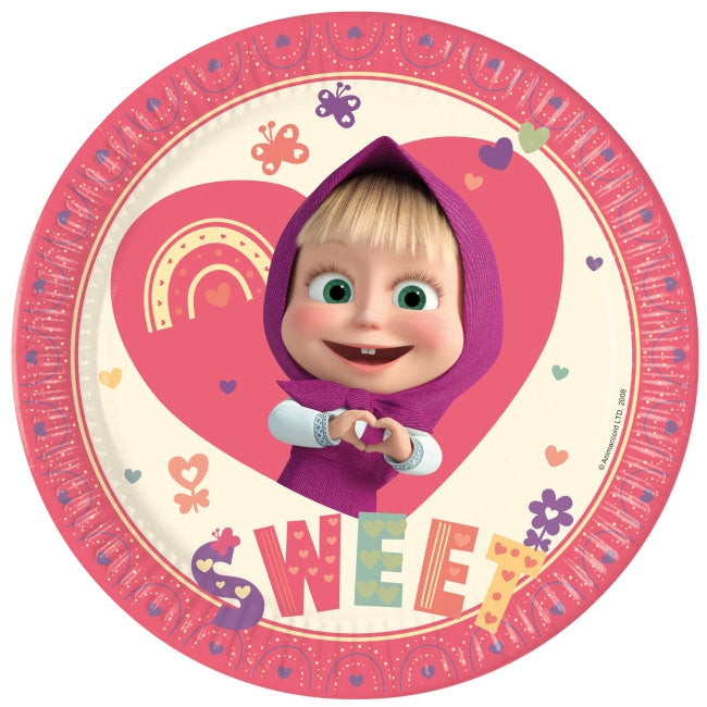 Platos 23cm Masha Dulce FSC 8 uds