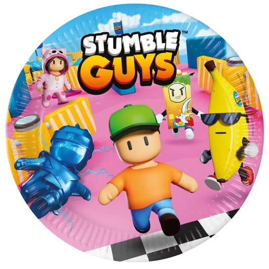 Platos Stumble Guys 23cm 8uds