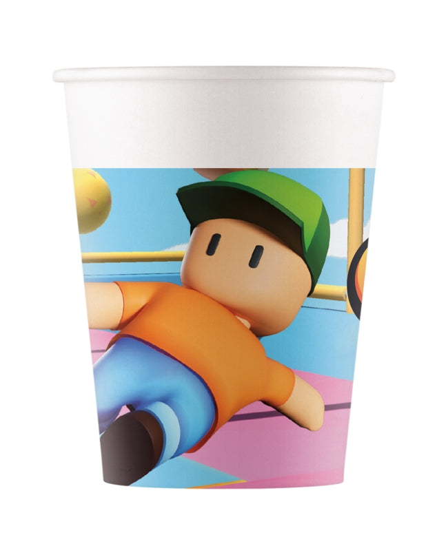 Vasos de Papel Stumble Guys 200ml Pack 8 uds