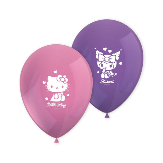 Globo Latex Hello Kitty y Kuromi