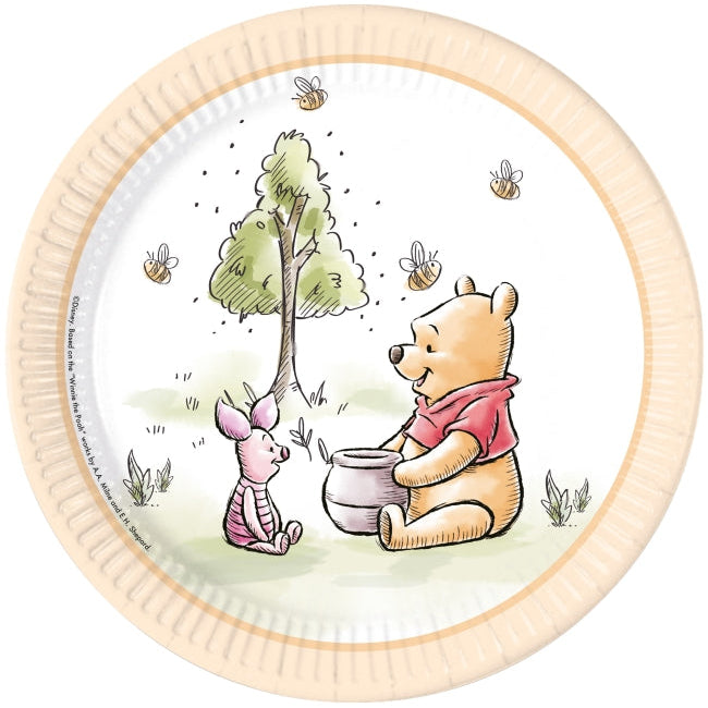 Platos Winnie The Pooh Naturaleza 23cm FSC 8uds