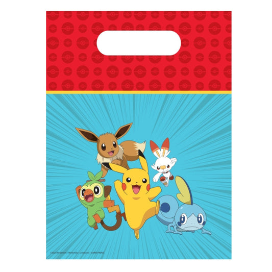 Bolsas Plástico Pokémon 6 Uds