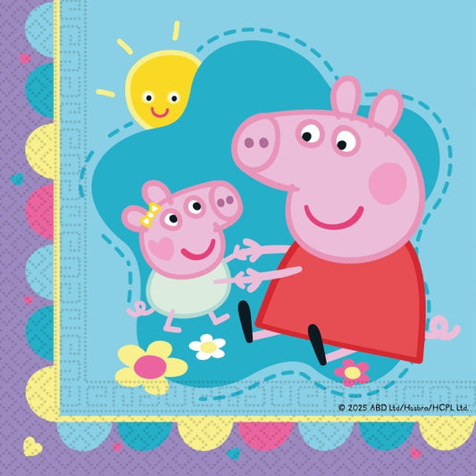 Servilletas Peppa Pig Amor 33x33cm 20uds