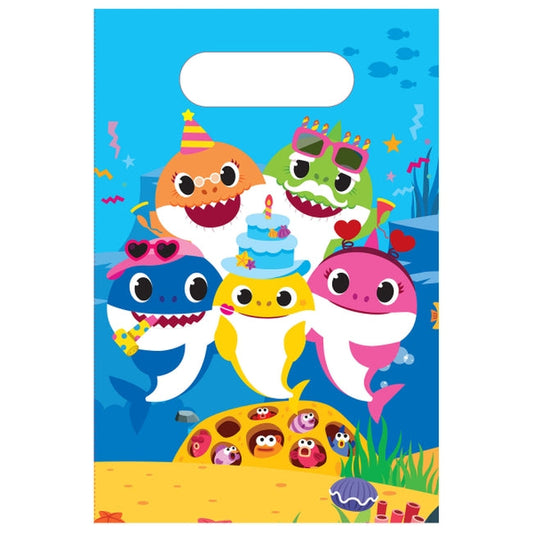 Bolsas Papel Baby Shark 23,4X16,2cm 8 Unidades por Pack