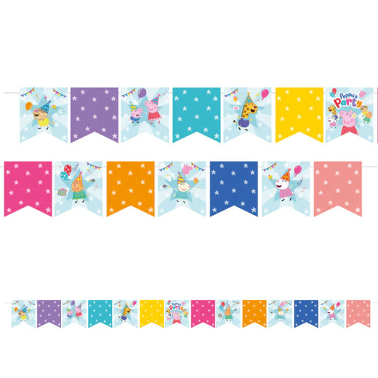 Guirnalda Peppa Pig Papel 2,4m