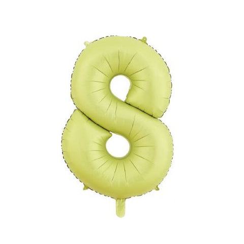 Globo Foil Número 80 cm (32") Amarillo Verde