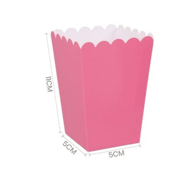 Cajas Palomitas Pequenas Color Liso 4uds