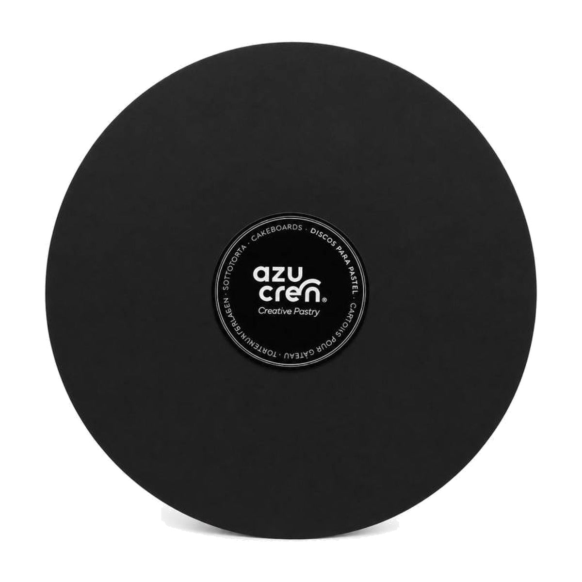 Base Redonda Negra Mate para Tartas Grosor 3 mm - 20CM