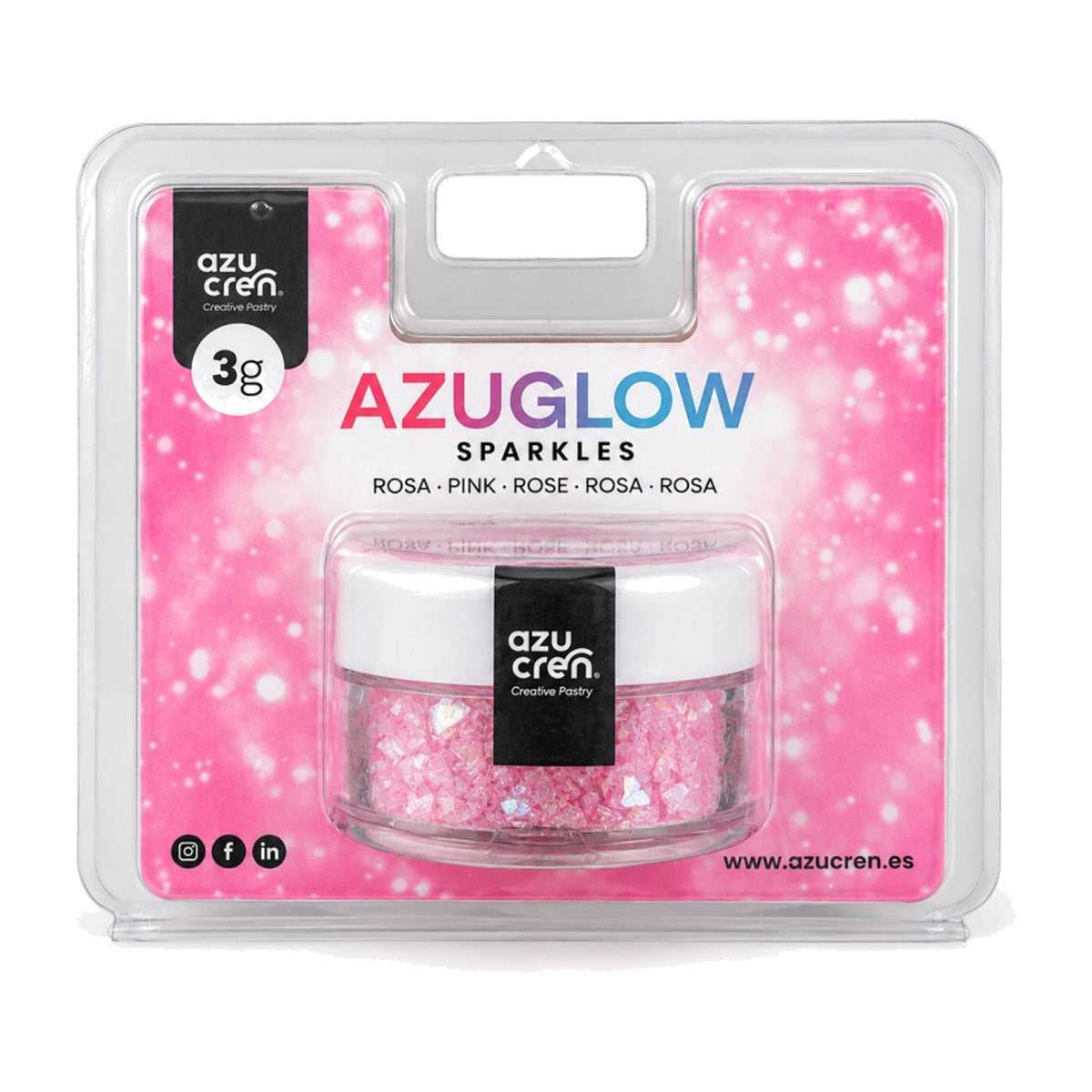 Azuglow Colorante en Polvo Brillante 3 g - Rosa
