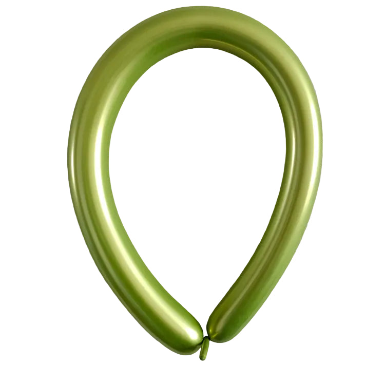 Globos Látex Cromados Largos 260s Pack 50 uds