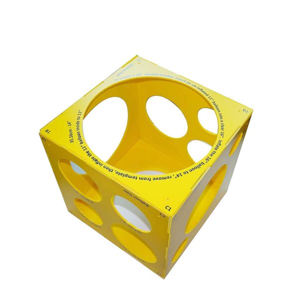 Caja Medidora de Globos Plegable 13 Tamaños de 3 a 14 Pulgadas Plástico Resistente