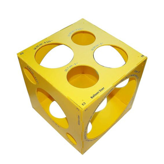 Caja Medidora de Globos Plegable 13 Tamaños de 3 a 14 Pulgadas Plástico Resistente