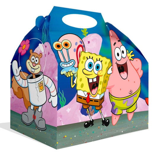 Cajita Cartón Bob Esponja 16x16x10cm
