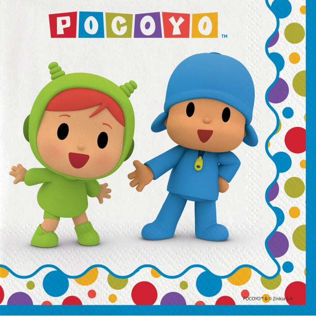 Servilletas Pocoyo 33x33cm 20uds