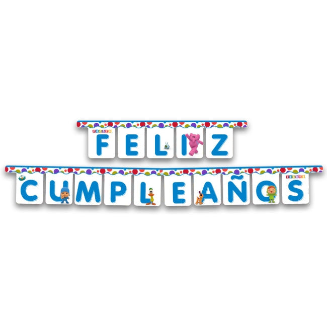 Guirnalda Feliz Cumpleaños Pocoyo 3m
