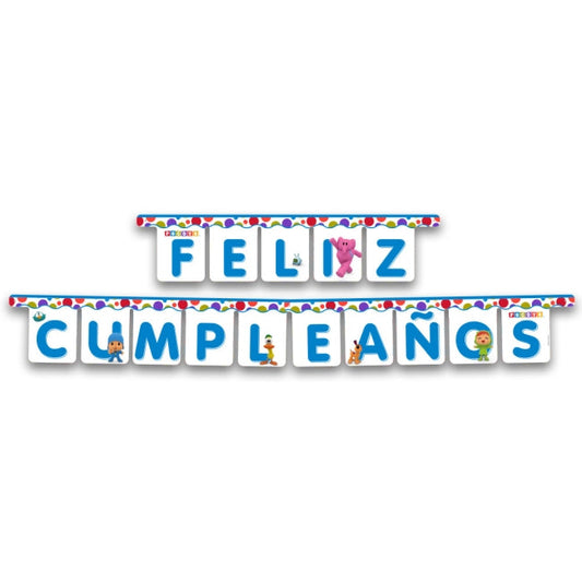 Guirnalda Feliz Cumpleaños Pocoyo 3m