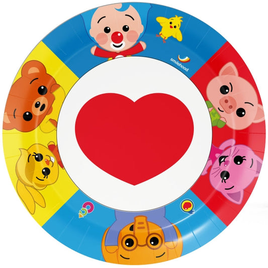 Platos Payaso Plim Plim 23cm 8uds