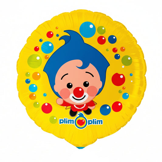 Globo Foil Payaso Plim Plim 45 cm