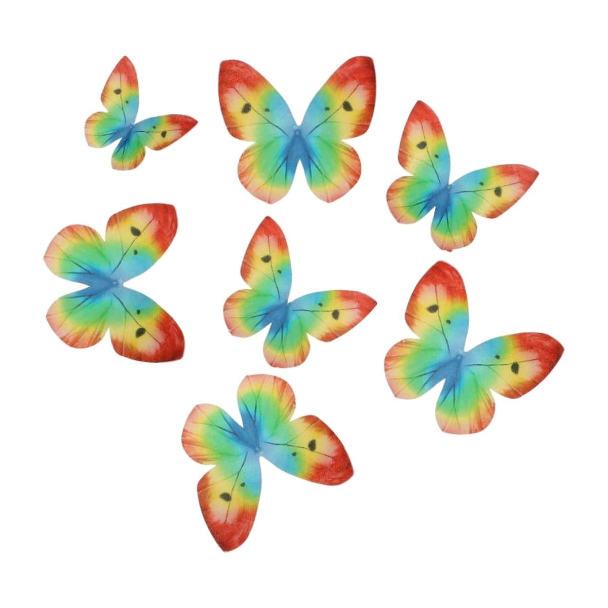 Mariposas y Flores de Azúcar 8 uds - Multicolor