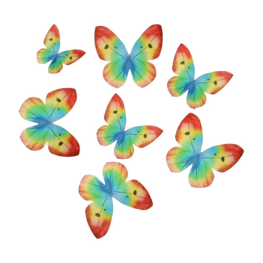 Mariposas y Flores de Azúcar 8 uds - Multicolor