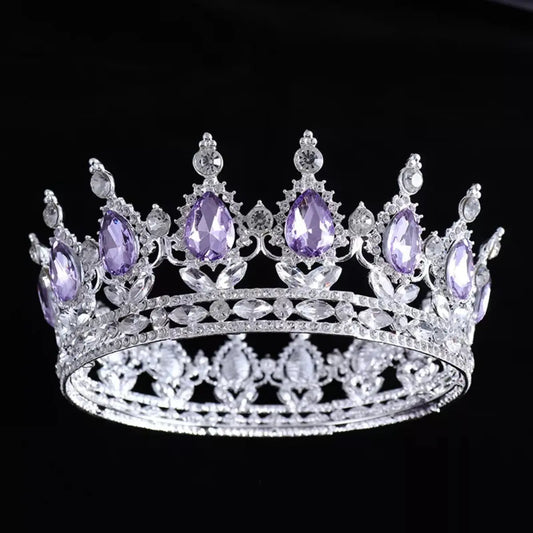 Corona Barroca de Diamantes de Imitación 12cm