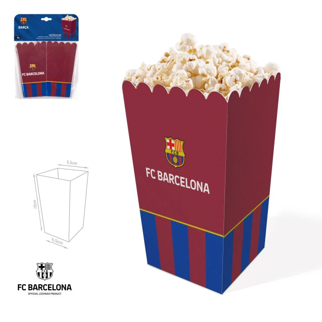 Cajas Palomitas FC Barcelona Escudo 3uds