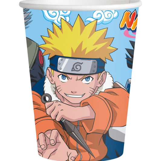 Vasos de Papel Naruto Shippuden 250 ml 8 uds