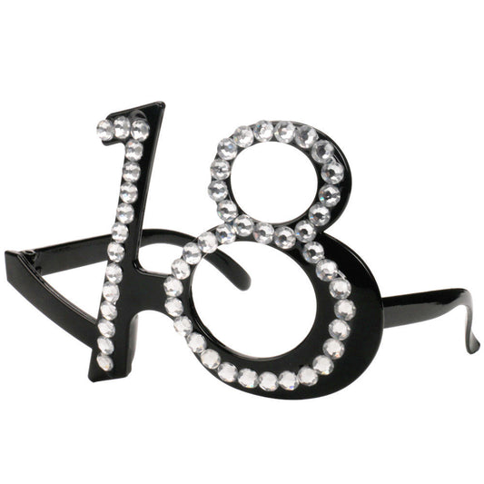 Gafas de Cumpleaños con Número | 18, 30, 40, 50, 60, 70, 80, 90