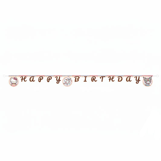Guirnalda Happy Birthday Hello Kitty Kuromi 2 m