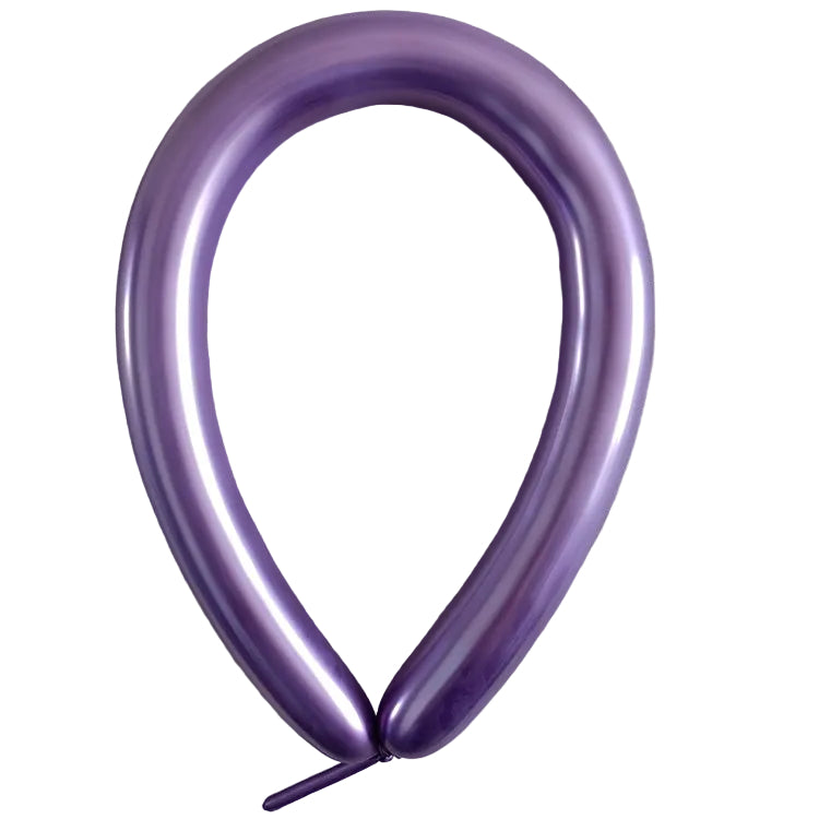 Globos Látex Cromados Largos 260s Pack 50 uds