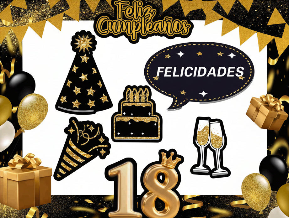 Marco Cuadrado Photocall | Cumpleaños 18 Años