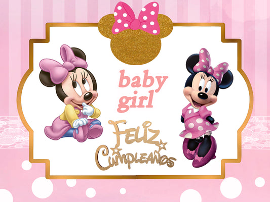 Marco Cuadrado Photocall | Cumpleaños Mickey & Minnie