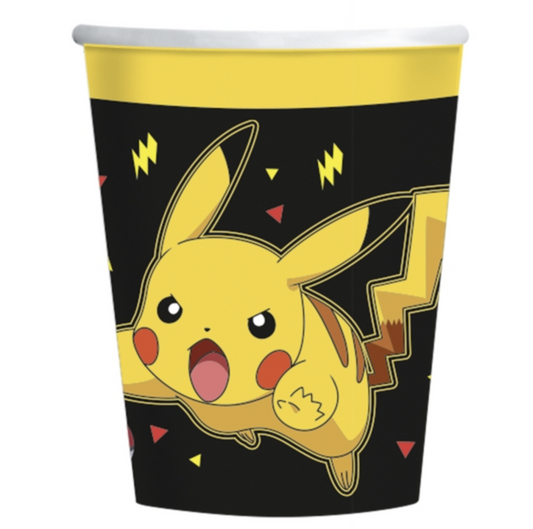 Vasos Papel Pokemon 200ml  8uds