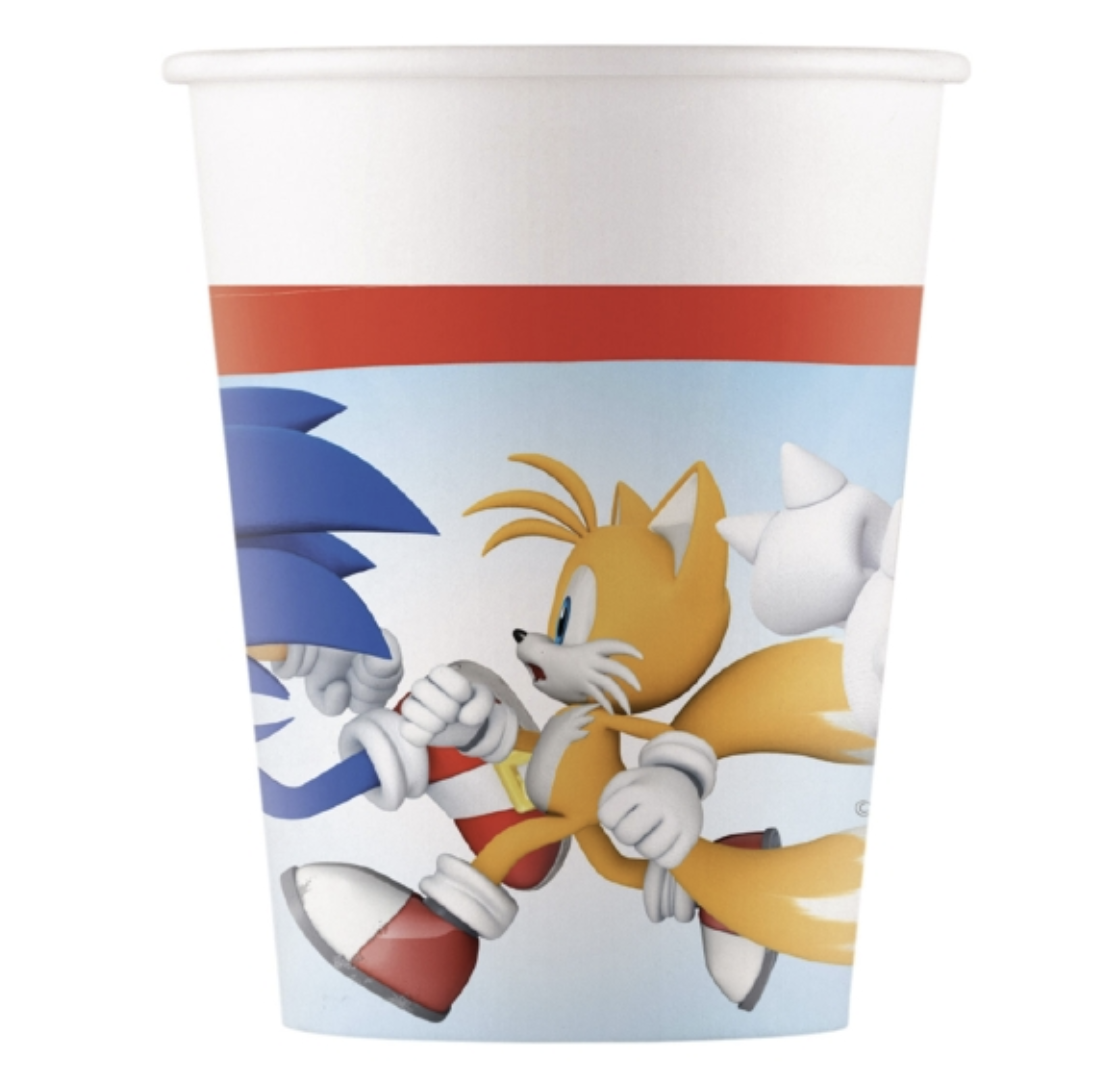 Vasos Papel Sonic 200ml  8uds