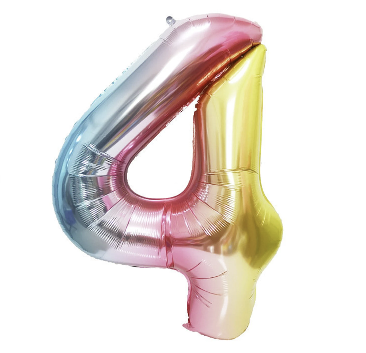 Globo Foil Número Gigante Aluminio 100cm (40") Muticolor