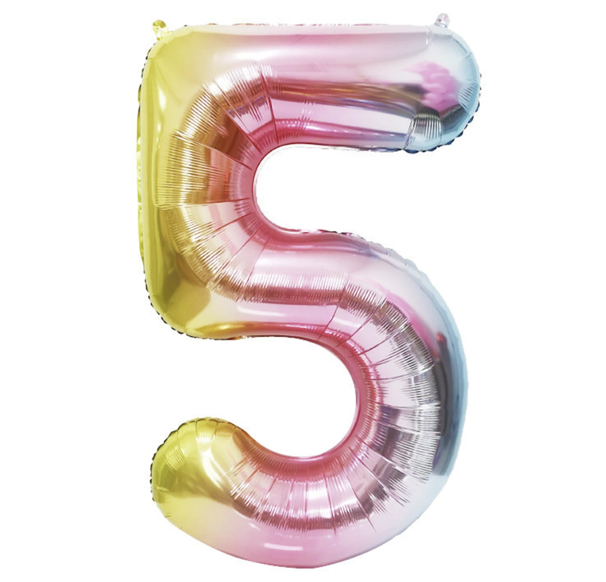 Globo Foil Número Gigante Aluminio 100cm (40") Muticolor