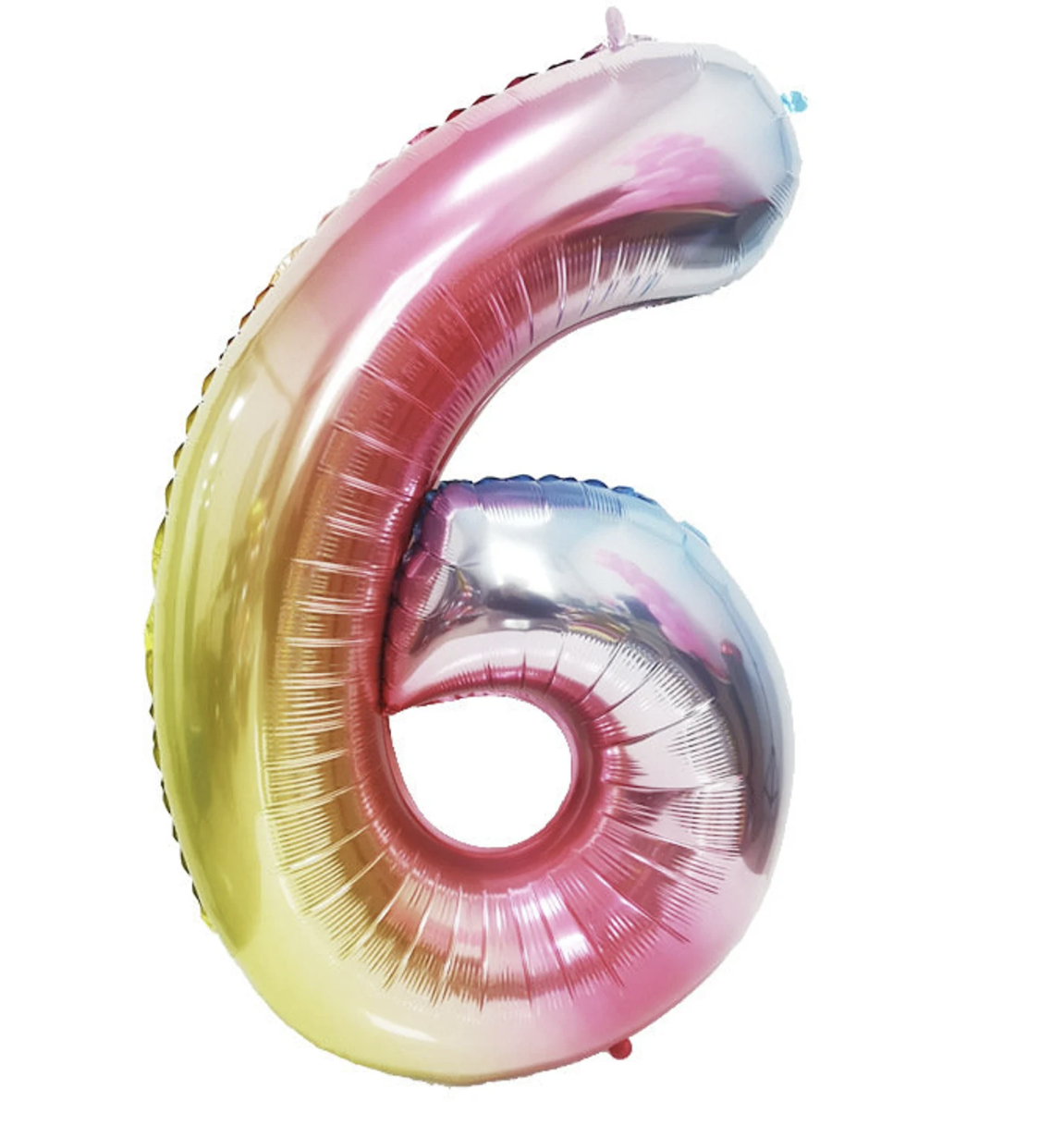 Globo Foil Número Gigante Aluminio 100cm (40") Muticolor