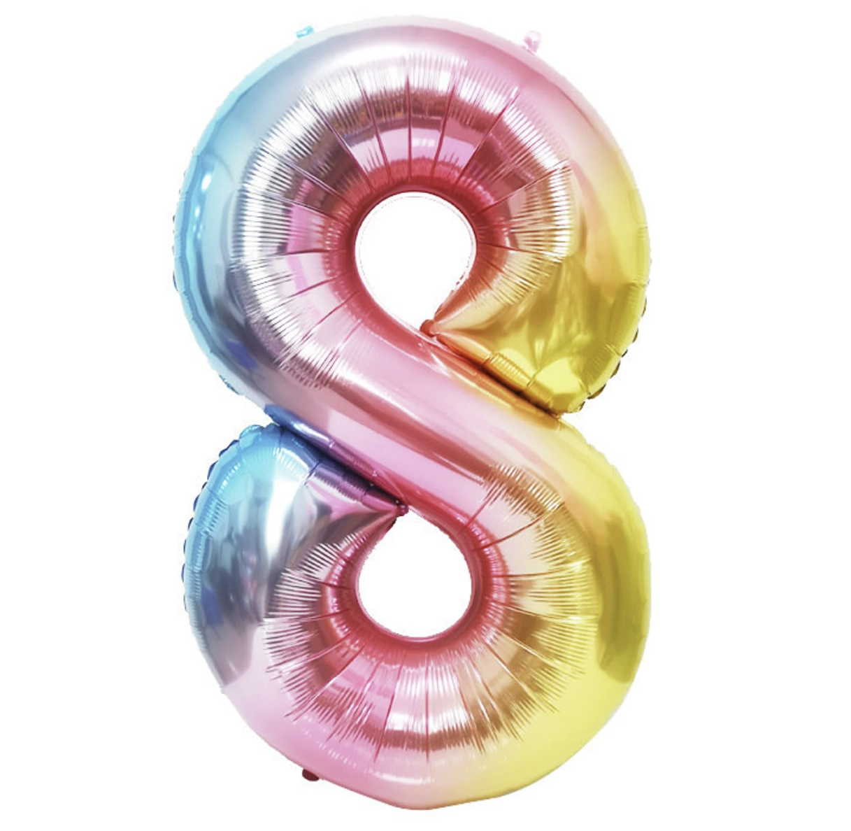 Globo Foil Número Gigante Aluminio 100cm (40") Muticolor
