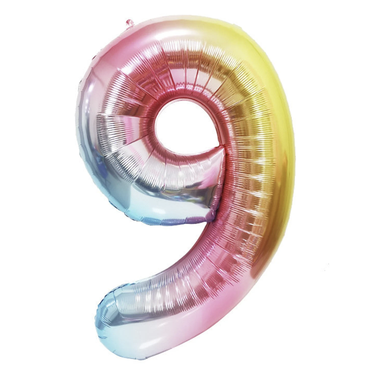 Globo Foil Número Gigante Aluminio 100cm (40") Muticolor