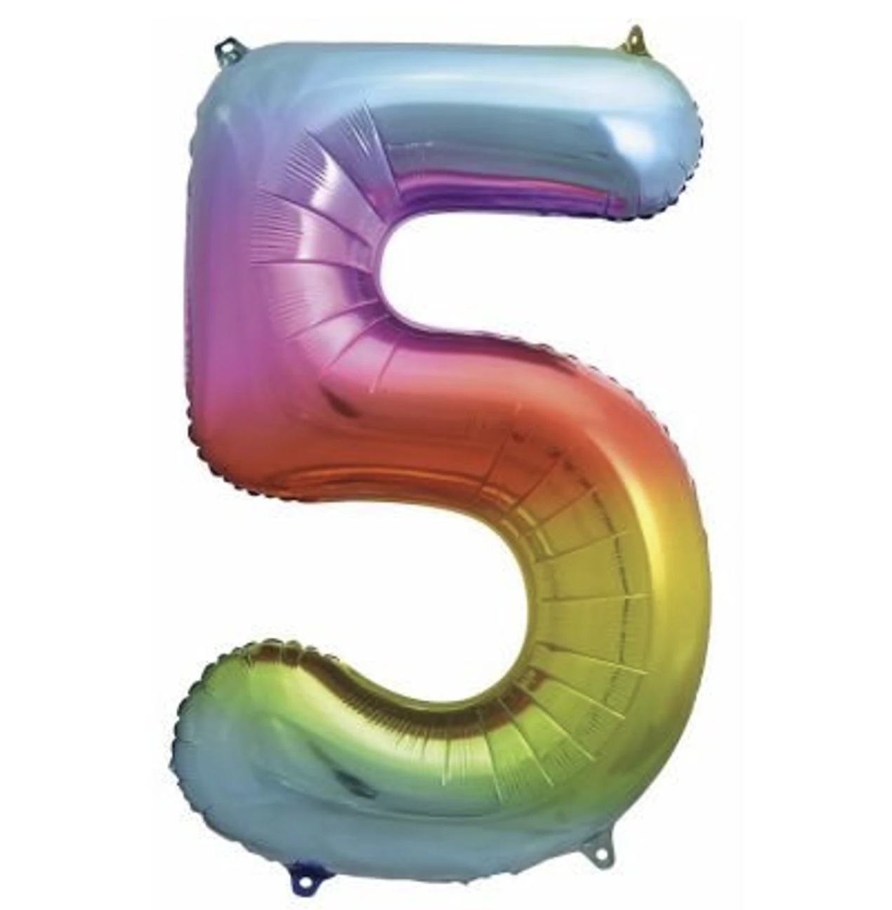 Globo Foil Número Gigante Aluminio 100cm (40")  Muticolor