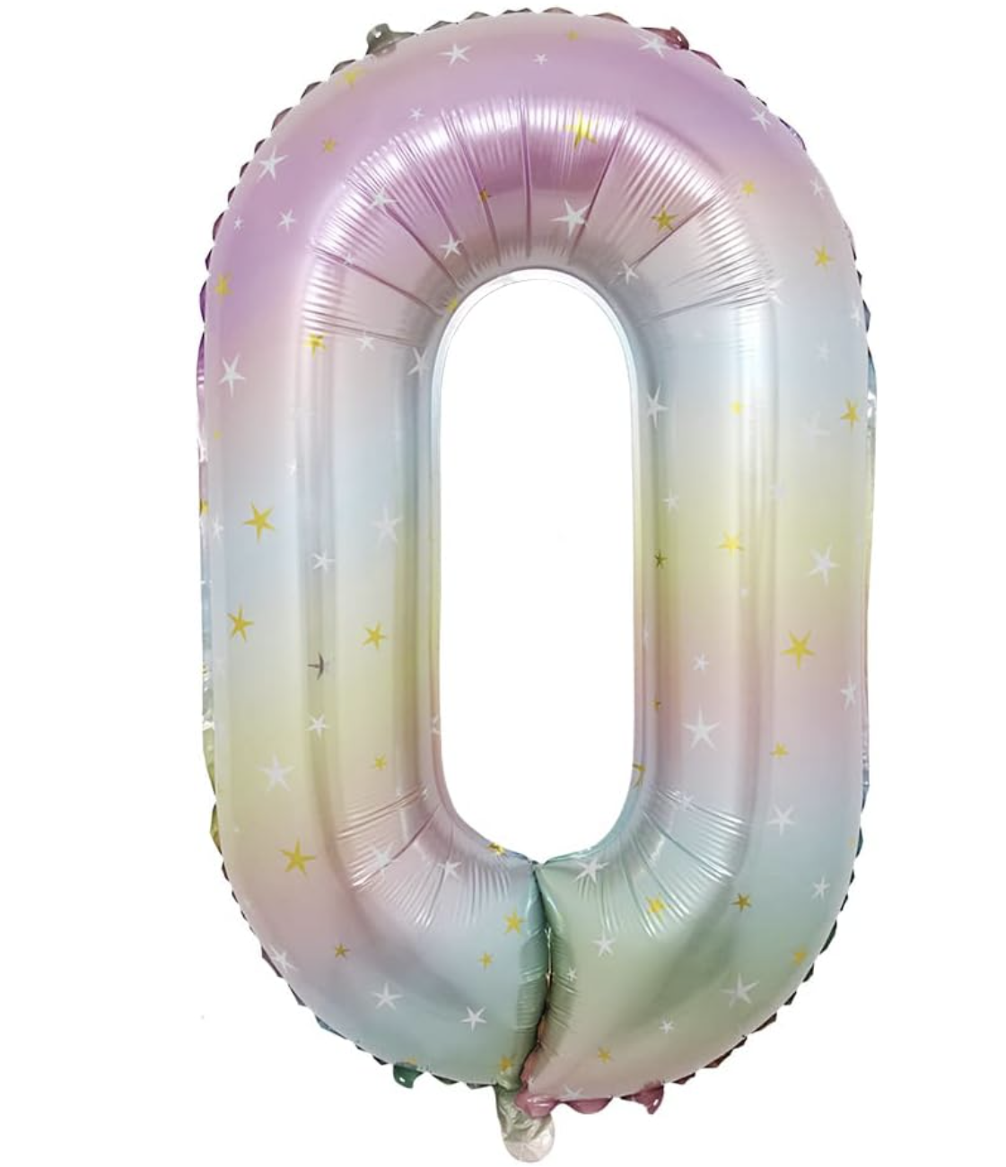 Globo Foil Número Gigante Aluminio 100cm (40")  Gradiente