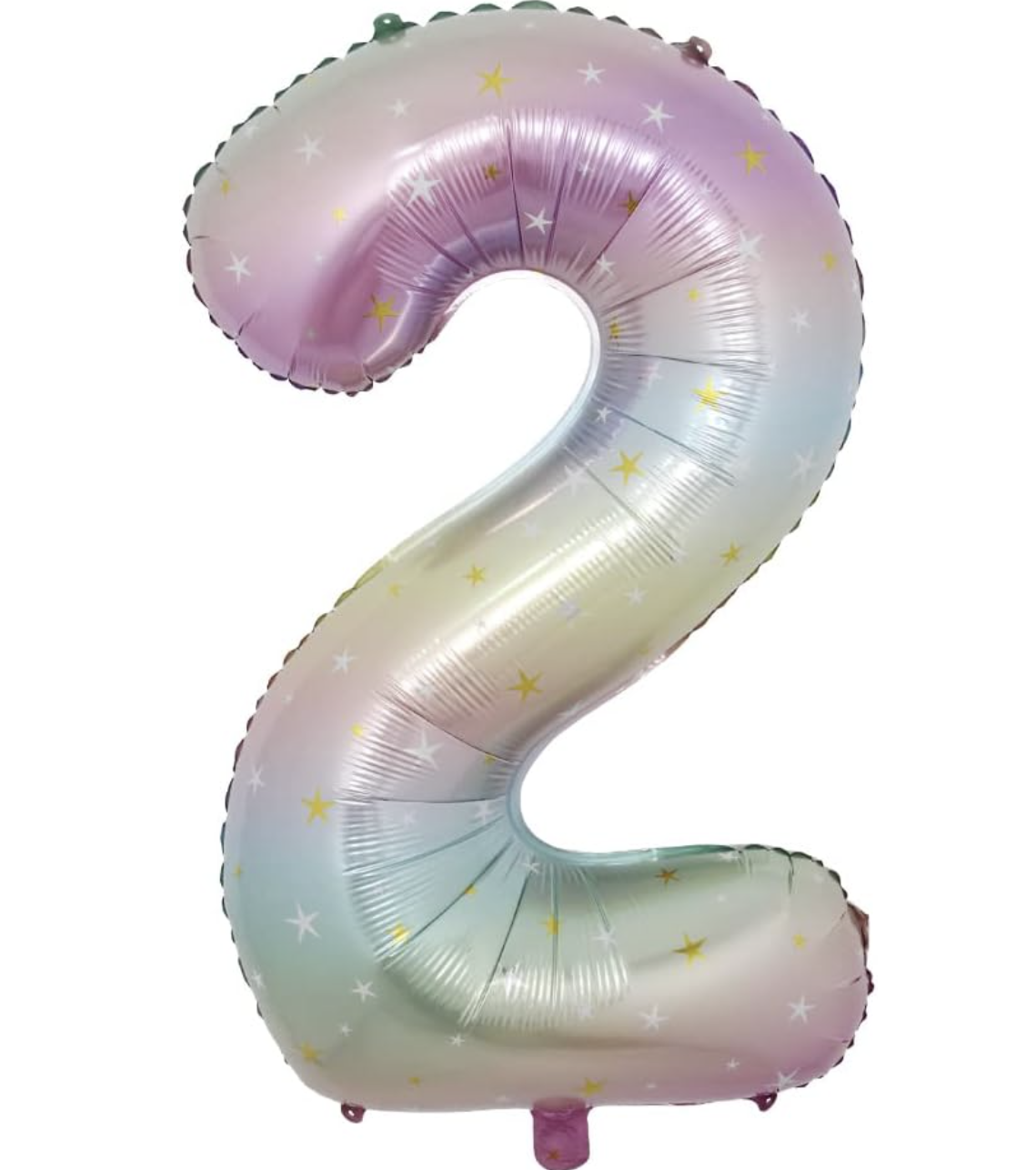 Globo Foil Número Gigante Aluminio 100cm (40")  Gradiente