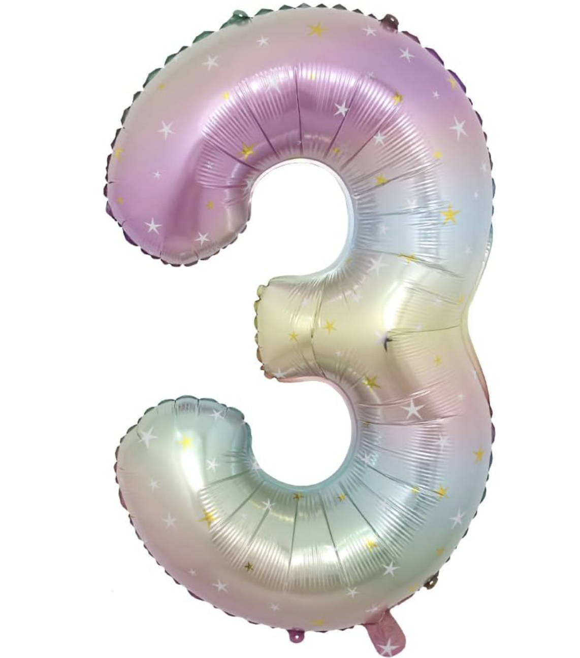Globo Foil Número Gigante Aluminio 100cm (40")  Gradiente