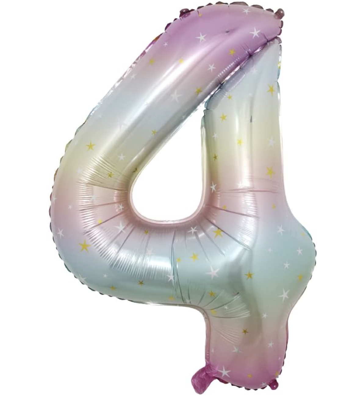 Globo Foil Número Gigante Aluminio 100cm (40")  Gradiente
