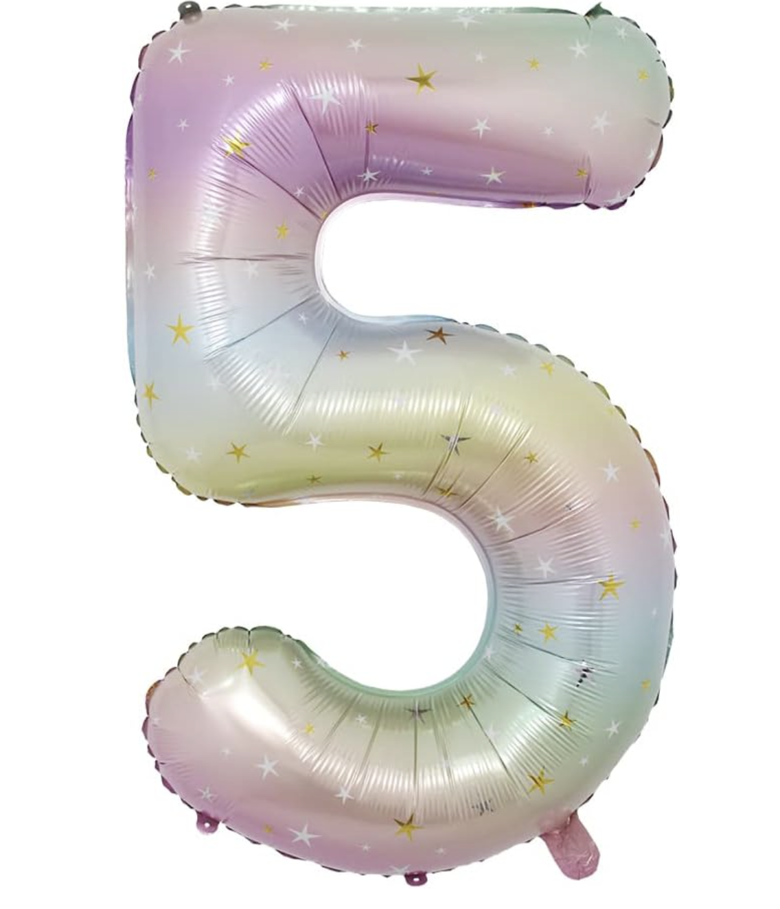 Globo Foil Número Gigante Aluminio 100cm (40")  Gradiente