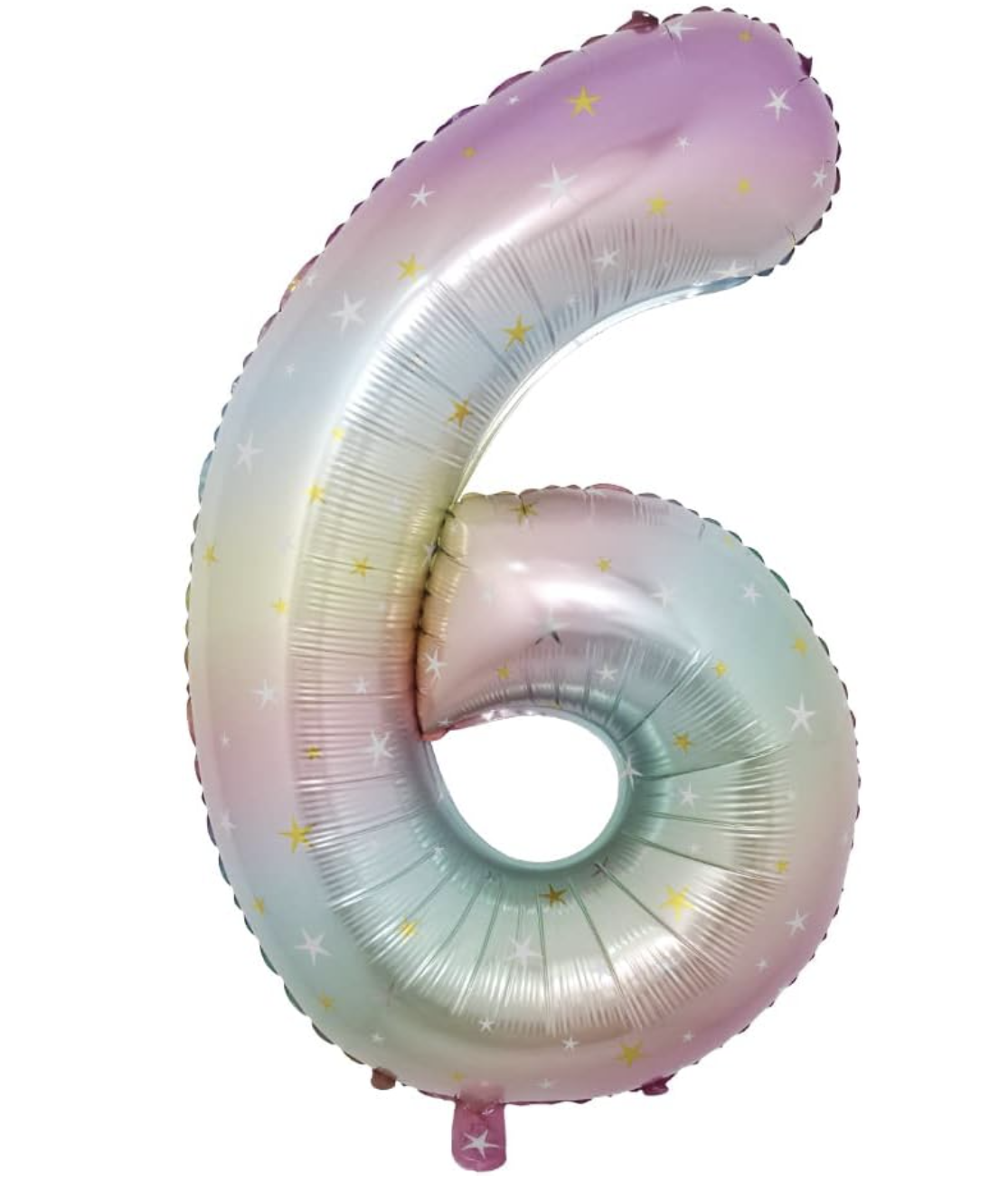 Globo Foil Número Gigante Aluminio 100cm (40")  Gradiente