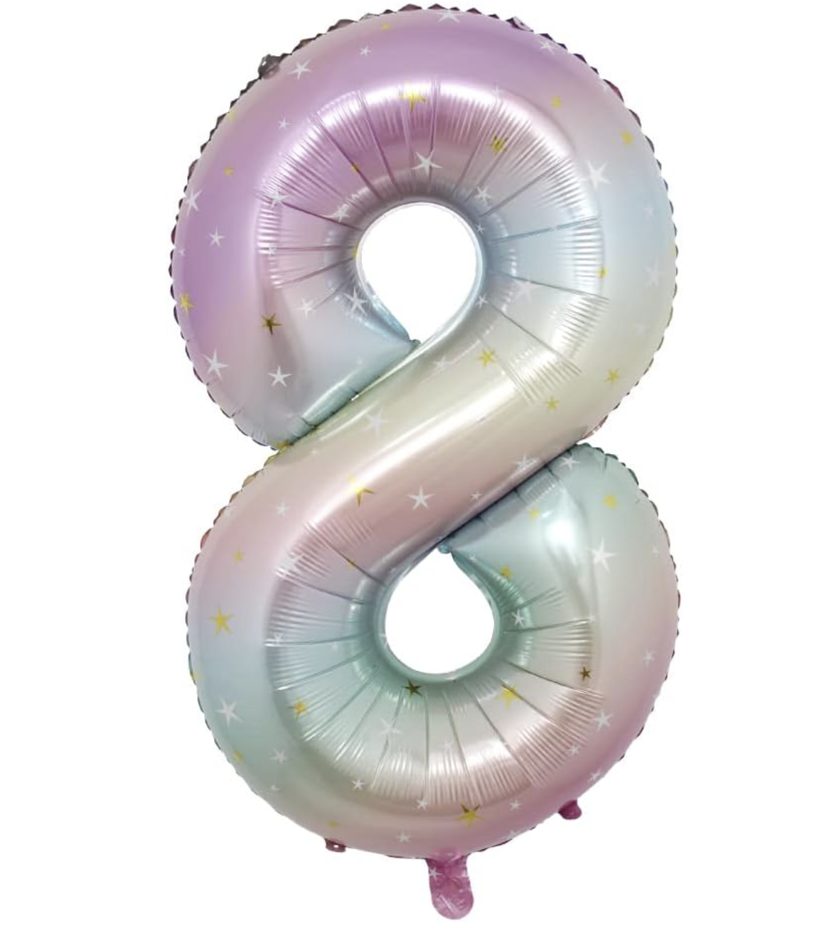 Globo Foil Número Gigante Aluminio 100cm (40")  Gradiente