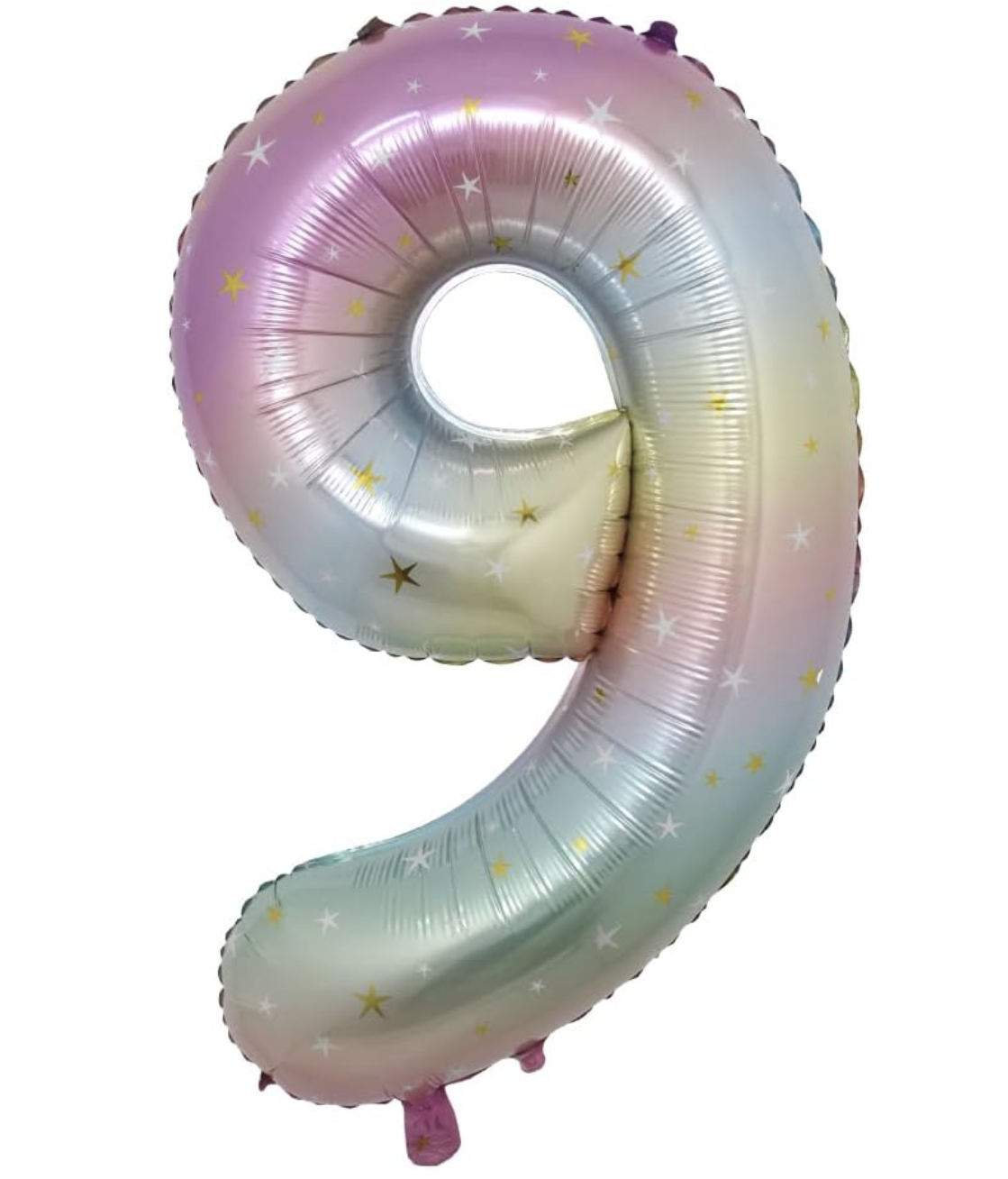 Globo Foil Número Gigante Aluminio 100cm (40")  Gradiente