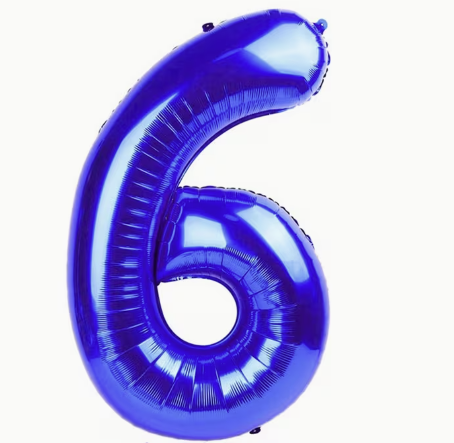 Globo Foil Número Gigante Aluminio 100cm (40") Azul oscuro