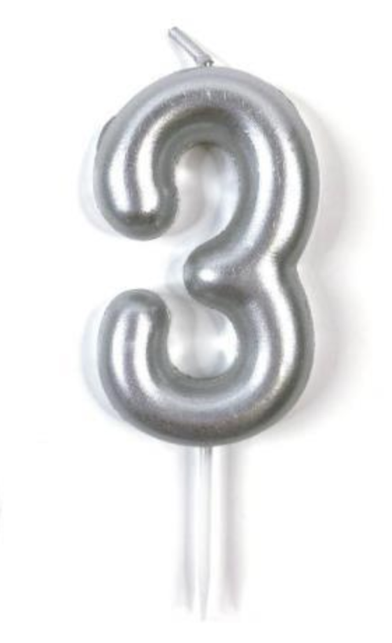 Vela Números 0-9 Plate